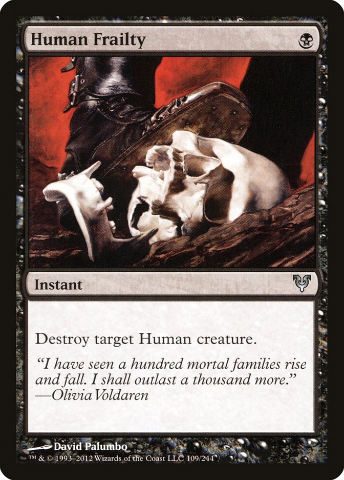 Human Frailty [Avacyn Restored] MTG Single Magic: The Gathering    | Red Claw Gaming