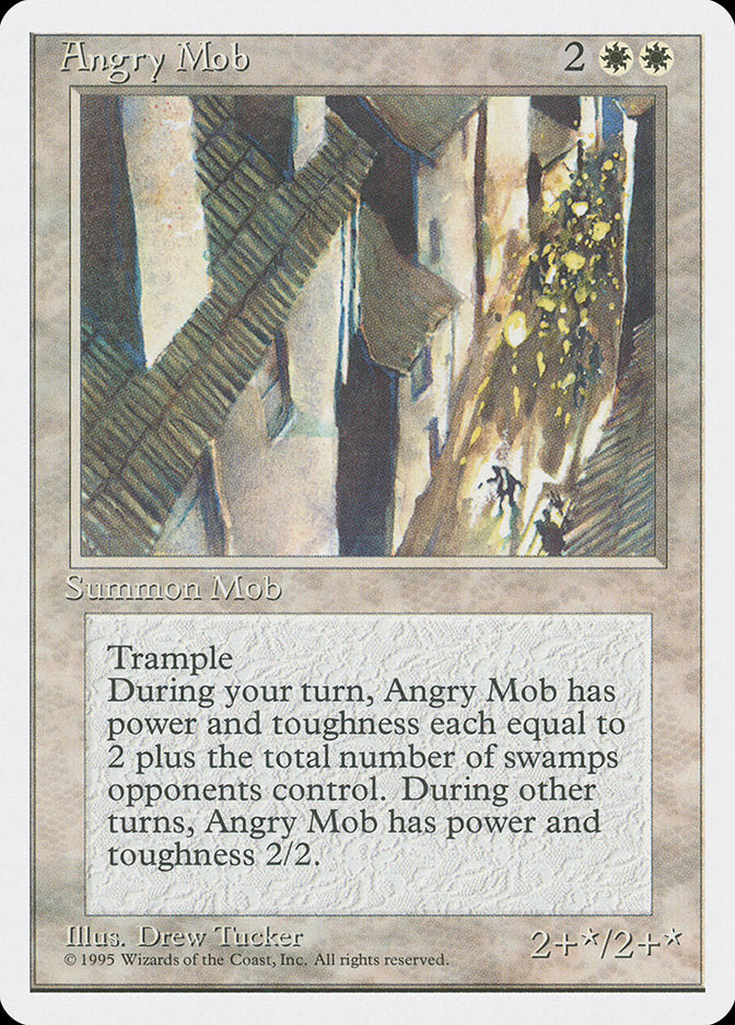 Angry Mob [Fourth Edition] MTG Single Magic: The Gathering    | Red Claw Gaming