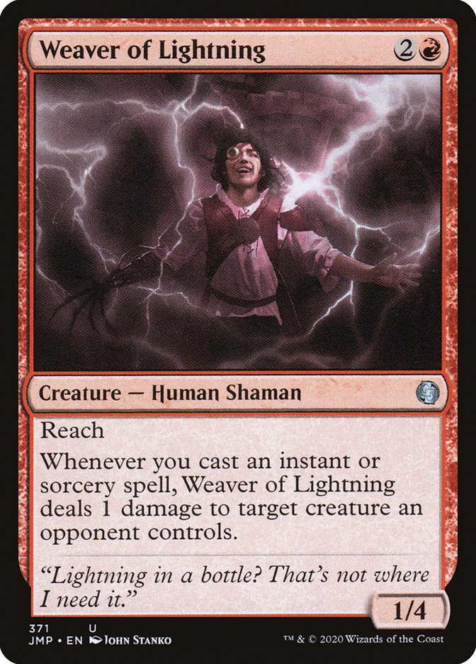 Weaver of Lightning [Jumpstart] MTG Single Magic: The Gathering    | Red Claw Gaming