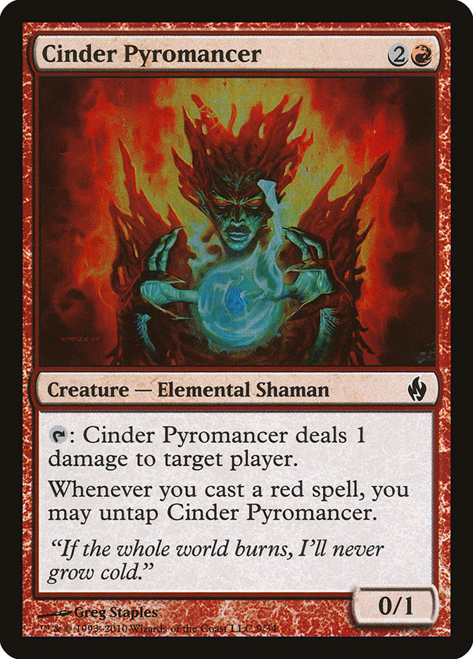 Cinder Pyromancer [Premium Deck Series: Fire and Lightning] MTG Single Magic: The Gathering    | Red Claw Gaming