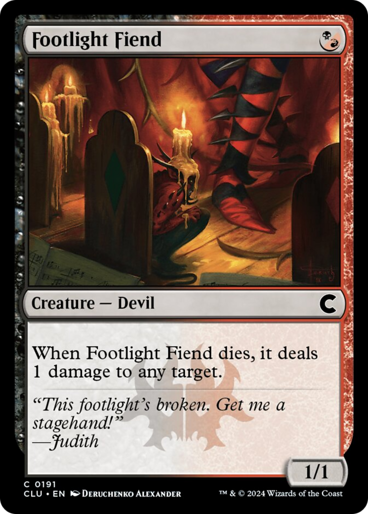 Footlight Fiend [Ravnica: Clue Edition] MTG Single Magic: The Gathering    | Red Claw Gaming