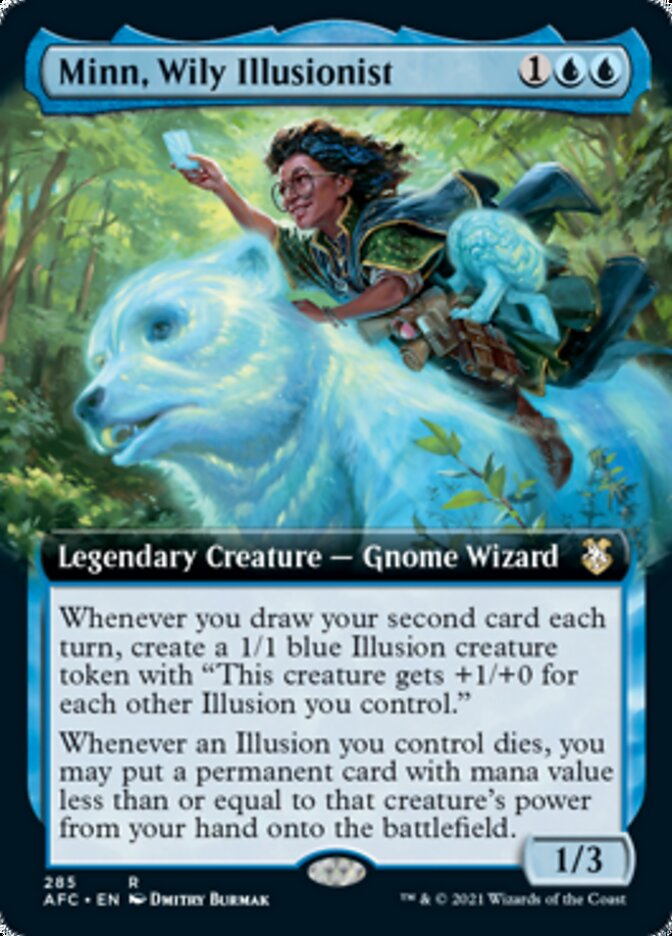 Minn, Wily Illusionist (Extended Art) [Dungeons & Dragons: Adventures in the Forgotten Realms Commander] MTG Single Magic: The Gathering    | Red Claw Gaming