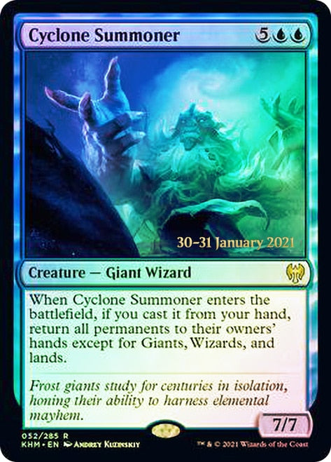 Cyclone Summoner [Kaldheim Prerelease Promos] MTG Single Magic: The Gathering    | Red Claw Gaming
