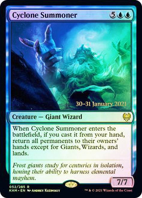 Cyclone Summoner [Kaldheim Prerelease Promos] MTG Single Magic: The Gathering    | Red Claw Gaming