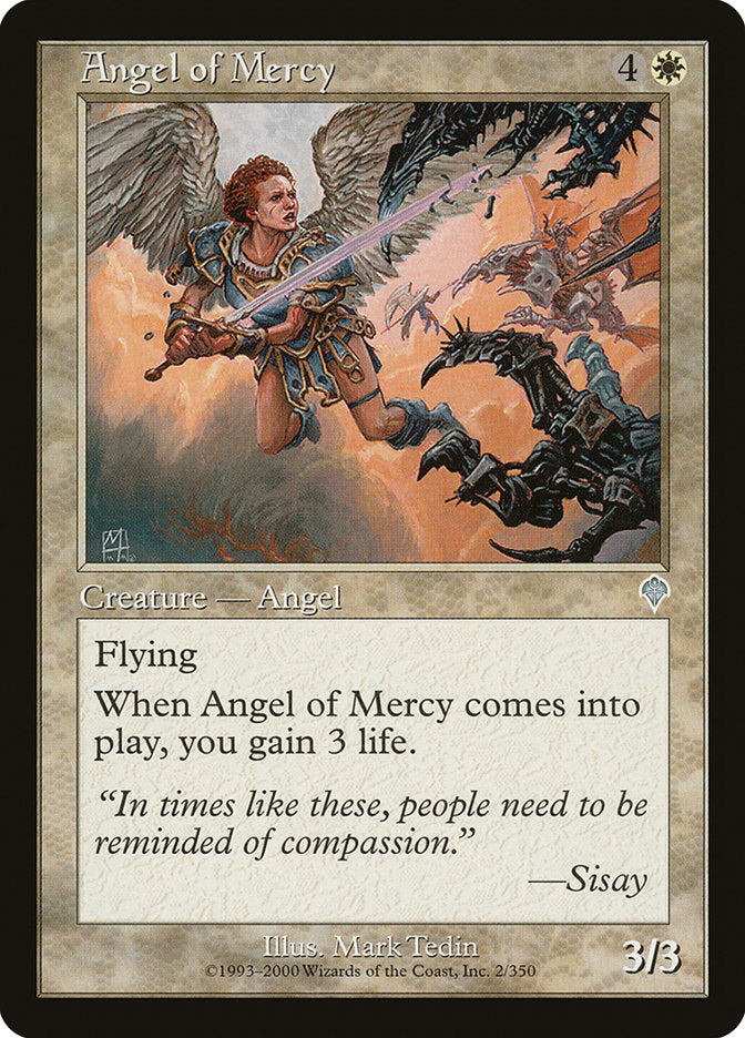 Angel of Mercy [Invasion] MTG Single Magic: The Gathering    | Red Claw Gaming