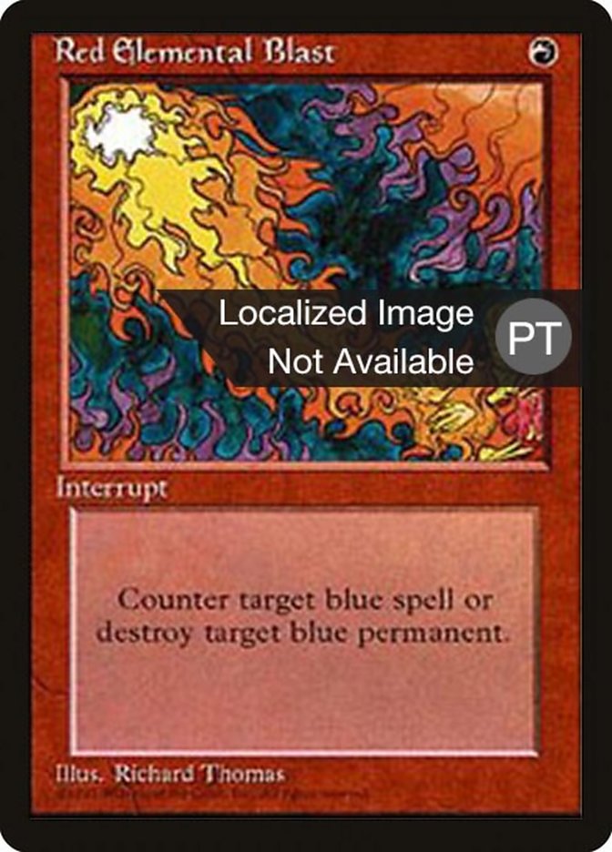 Red Elemental Blast [Fourth Edition (Foreign Black Border)] MTG Single Magic: The Gathering    | Red Claw Gaming