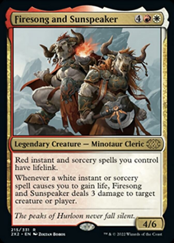 Firesong and Sunspeaker [Double Masters 2022] MTG Single Magic: The Gathering    | Red Claw Gaming