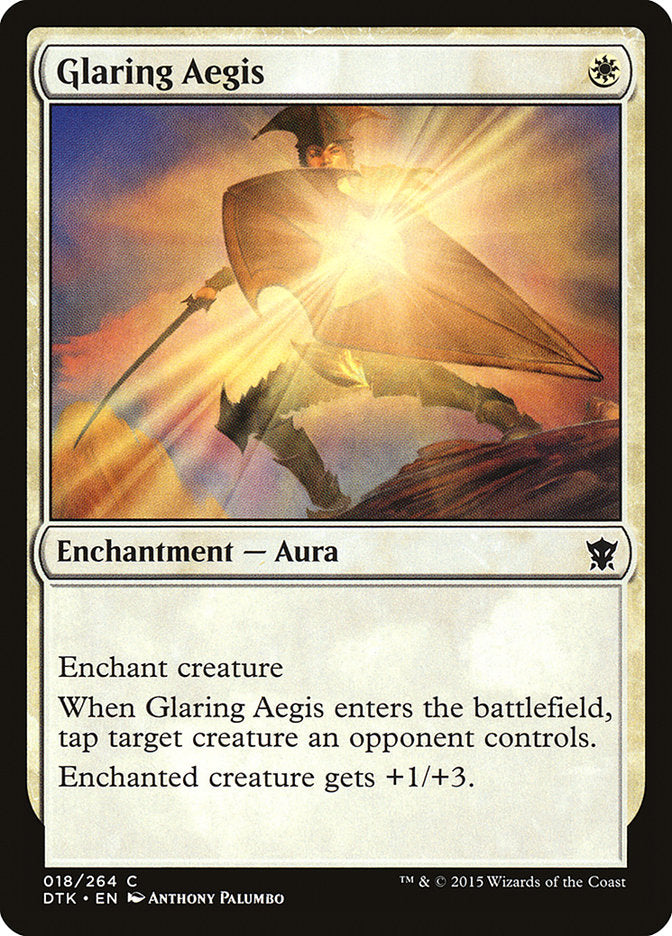 Glaring Aegis [Dragons of Tarkir] MTG Single Magic: The Gathering    | Red Claw Gaming