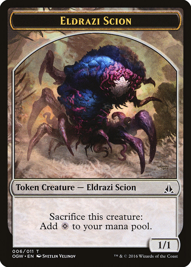 Eldrazi Scion Token (006/011) [Oath of the Gatewatch Tokens] MTG Single Magic: The Gathering    | Red Claw Gaming