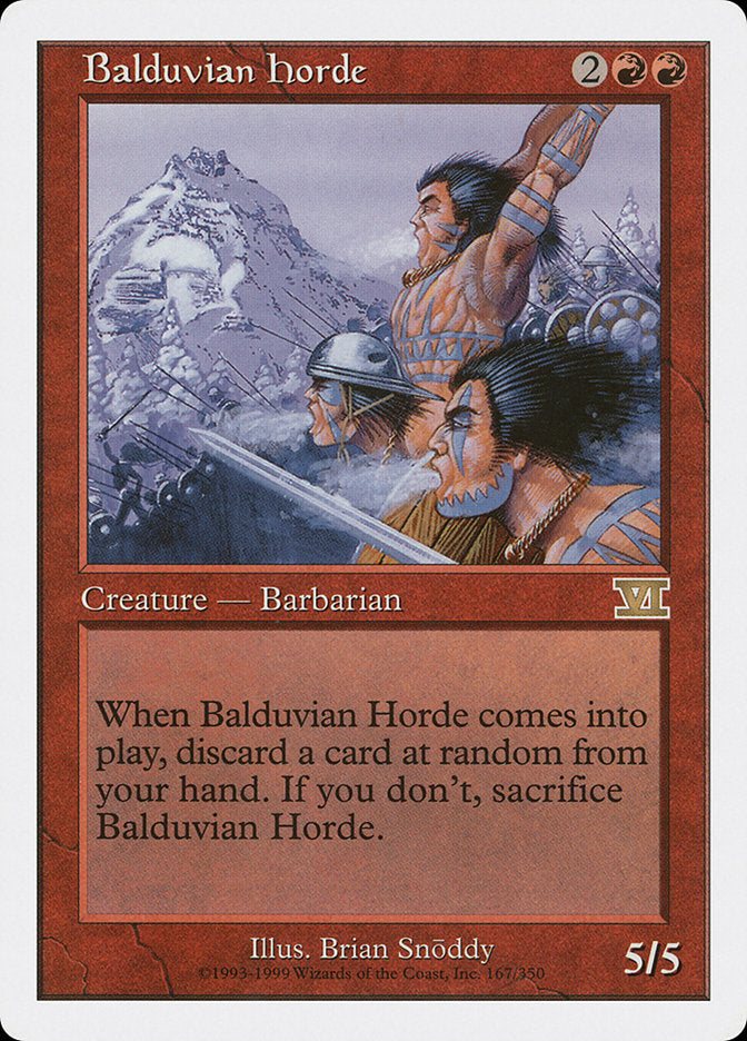 Balduvian Horde [Classic Sixth Edition] MTG Single Magic: The Gathering    | Red Claw Gaming