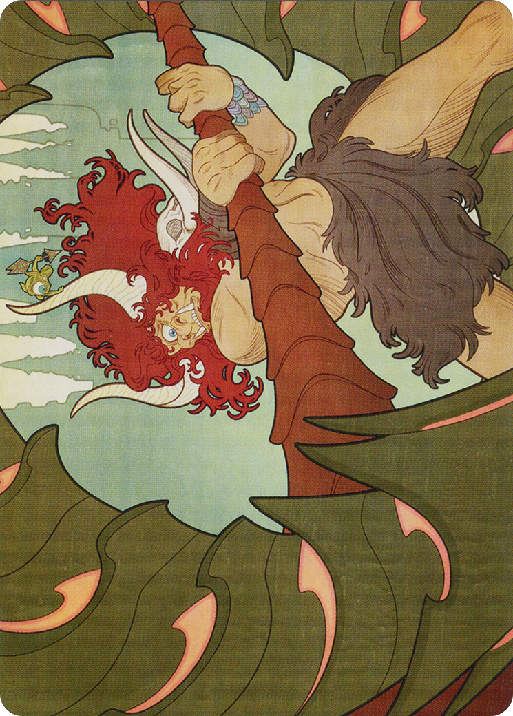 Borborygmos and Fblthp Art Card (57) [March of the Machine Art Series] MTG Single Magic: The Gathering    | Red Claw Gaming