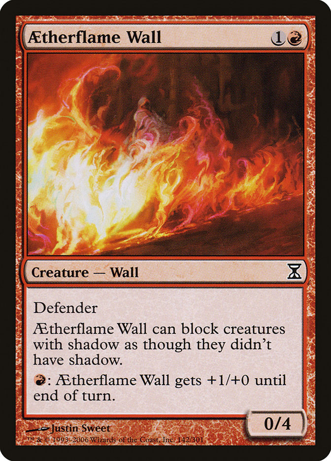 Aetherflame Wall [Time Spiral] MTG Single Magic: The Gathering    | Red Claw Gaming