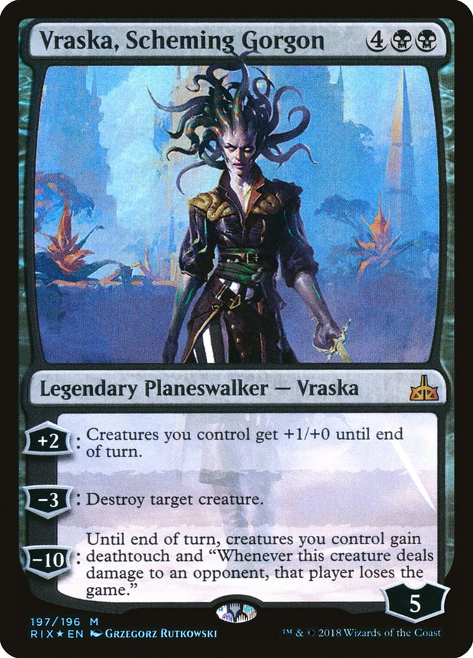 Vraska, Scheming Gorgon [Rivals of Ixalan] MTG Single Magic: The Gathering    | Red Claw Gaming