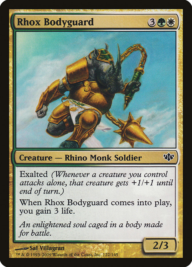 Rhox Bodyguard [Conflux] MTG Single Magic: The Gathering    | Red Claw Gaming