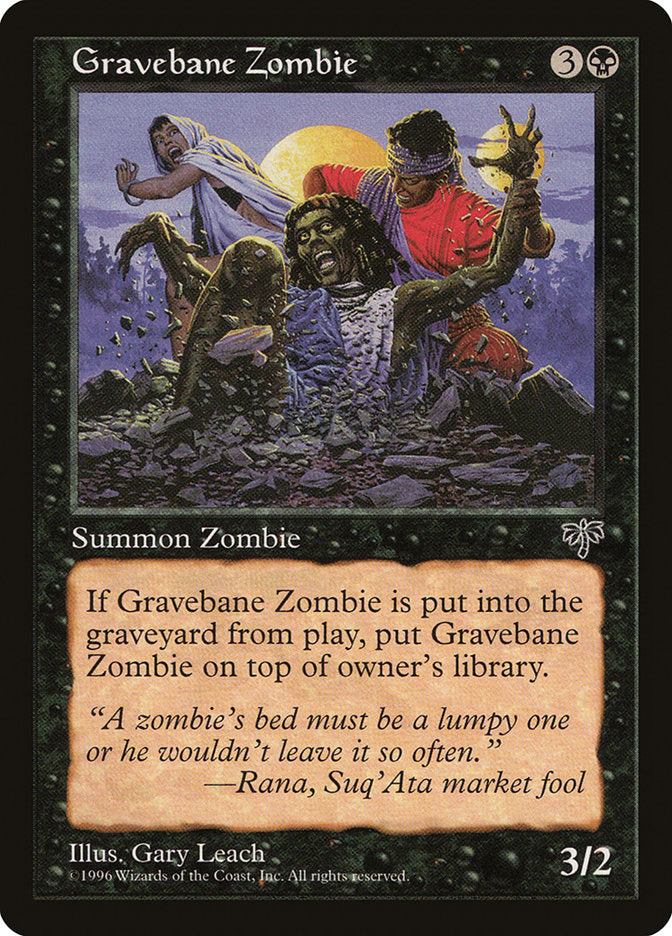 Gravebane Zombie [Mirage] MTG Single Magic: The Gathering    | Red Claw Gaming