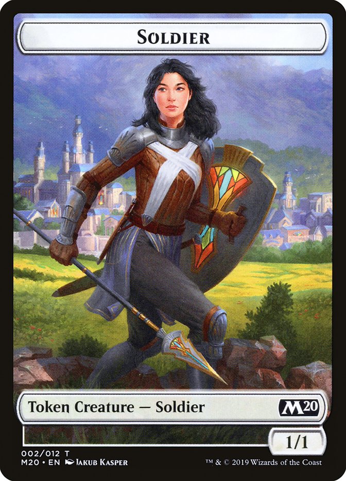 Soldier Token [Core Set 2020 Tokens] MTG Single Magic: The Gathering    | Red Claw Gaming