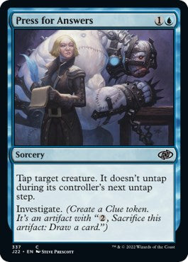 Press for Answers [Jumpstart 2022] MTG Single Magic: The Gathering    | Red Claw Gaming