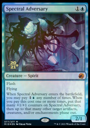 Spectral Adversary [Innistrad: Midnight Hunt Prerelease Promos] MTG Single Magic: The Gathering    | Red Claw Gaming
