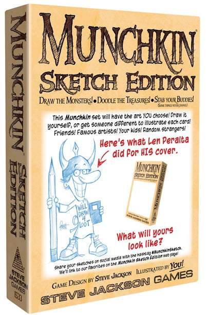 Munchkin Sketch Edition Board Games Steve Jackson    | Red Claw Gaming