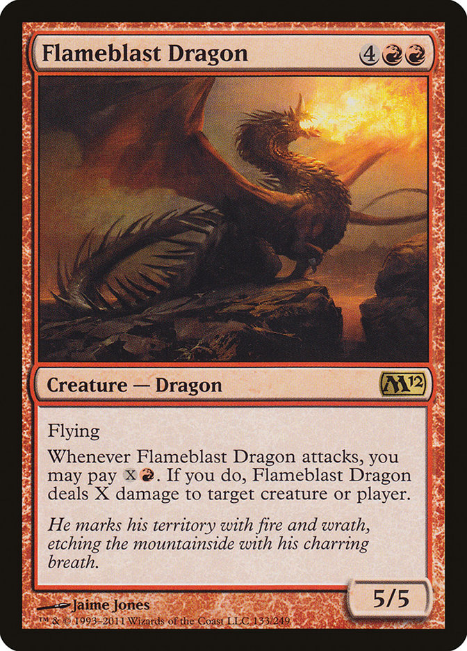 Flameblast Dragon [Magic 2012] MTG Single Magic: The Gathering    | Red Claw Gaming