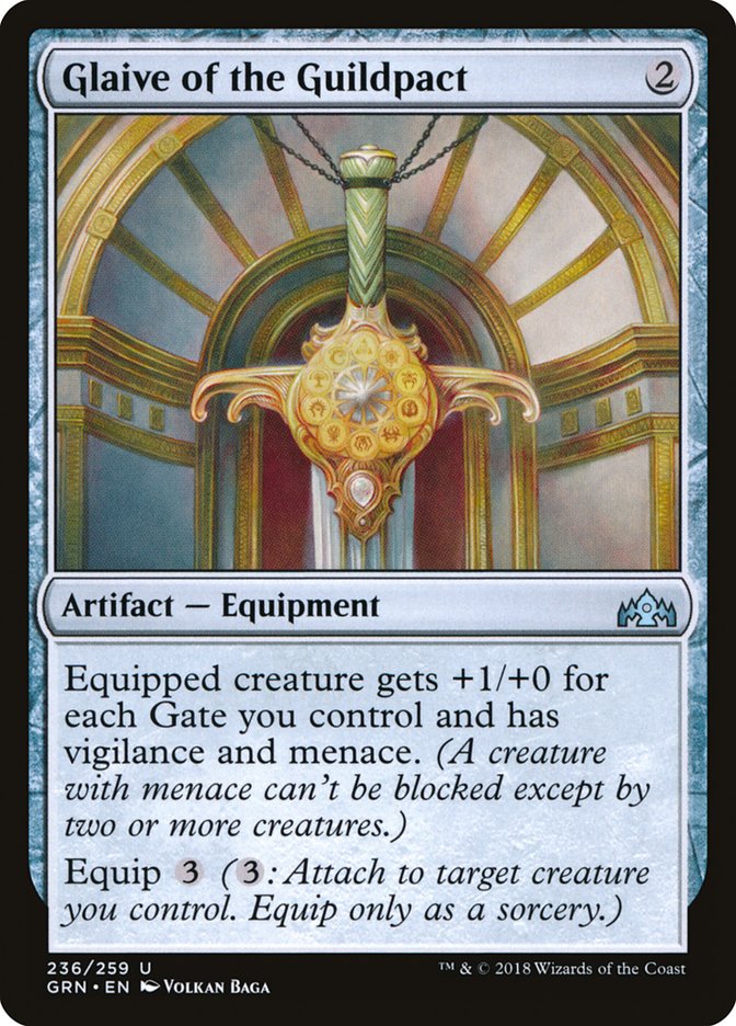 Glaive of the Guildpact [Guilds of Ravnica] MTG Single Magic: The Gathering    | Red Claw Gaming