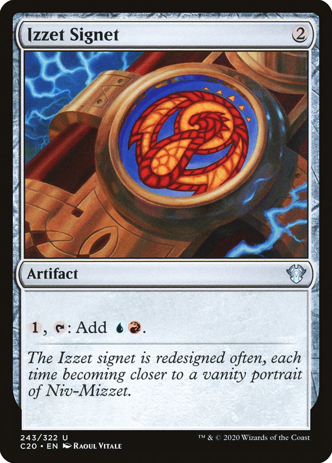 Izzet Signet [Commander 2020] MTG Single Magic: The Gathering    | Red Claw Gaming