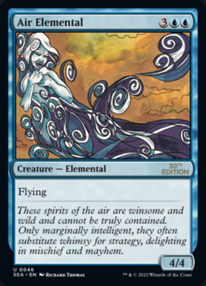Air Elemental [30th Anniversary Edition] MTG Single Magic: The Gathering    | Red Claw Gaming