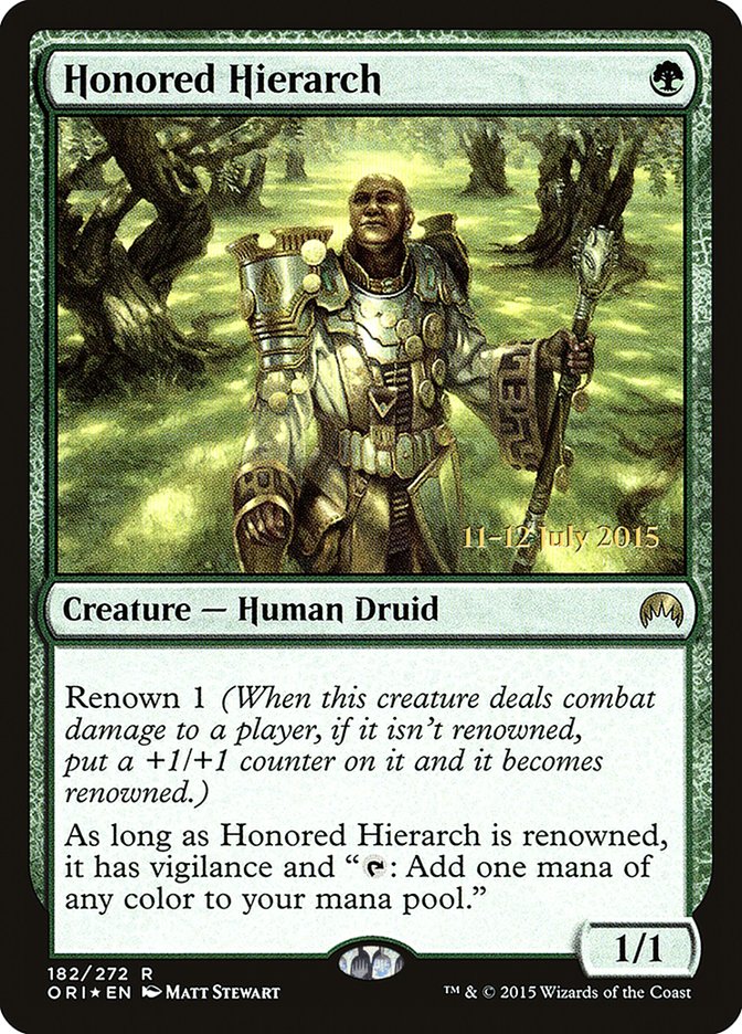 Honored Hierarch [Magic Origins Prerelease Promos] MTG Single Magic: The Gathering    | Red Claw Gaming