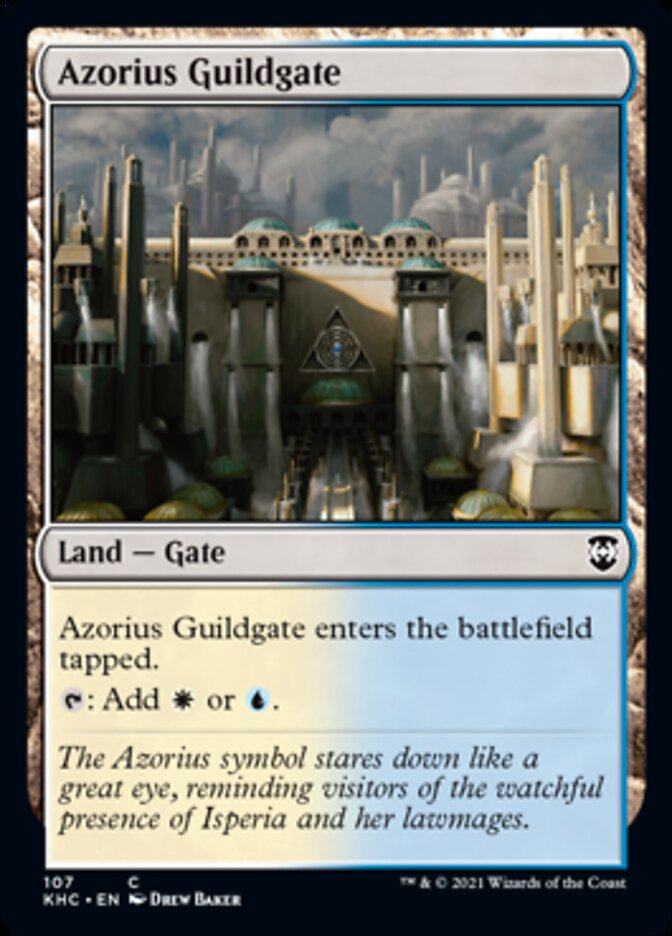 Azorius Guildgate [Kaldheim Commander] MTG Single Magic: The Gathering    | Red Claw Gaming