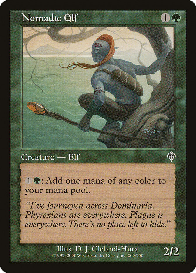 Nomadic Elf [Invasion] MTG Single Magic: The Gathering    | Red Claw Gaming