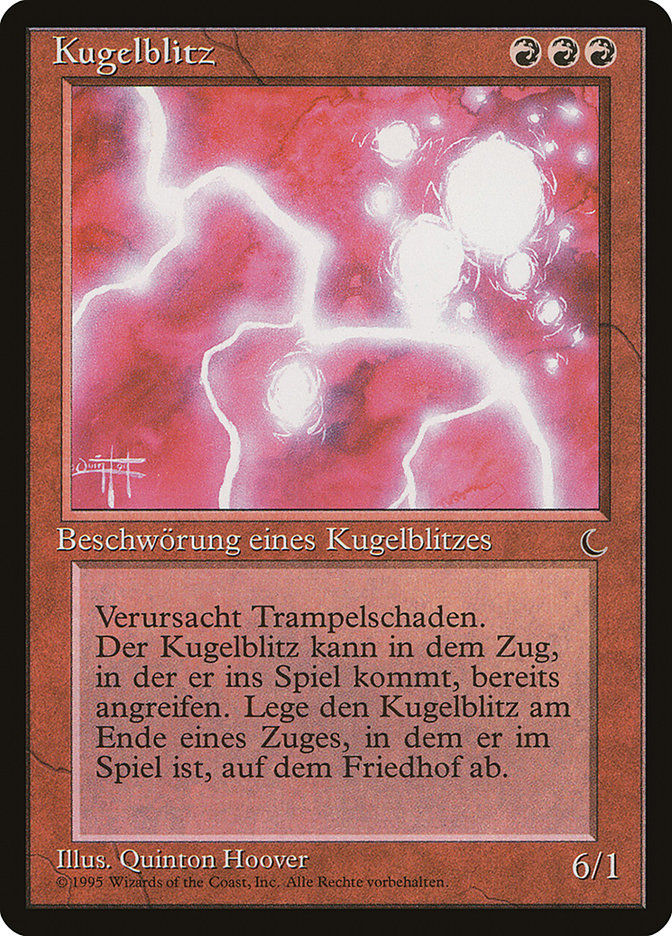 Ball Lightning (German) - "Kugelblitz" [Renaissance] MTG Single Magic: The Gathering    | Red Claw Gaming