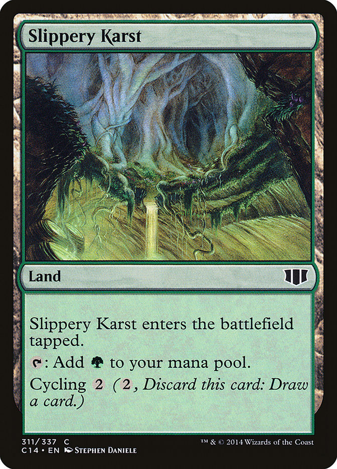 Slippery Karst [Commander 2014] MTG Single Magic: The Gathering    | Red Claw Gaming