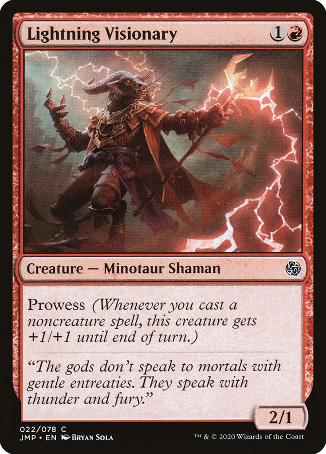Lightning Visionary [Jumpstart] MTG Single Magic: The Gathering    | Red Claw Gaming