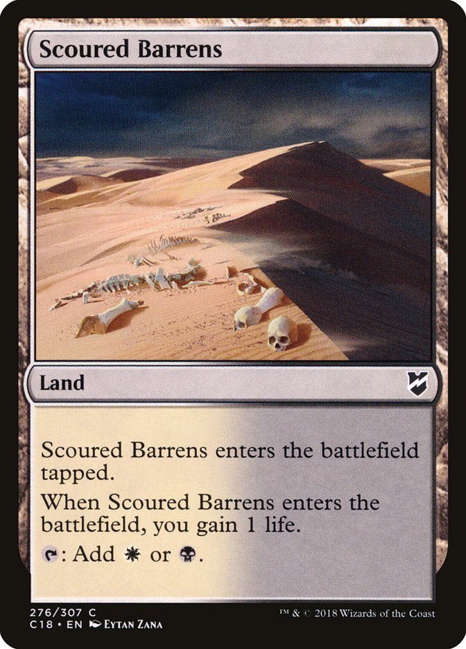 Scoured Barrens [Commander 2018] MTG Single Magic: The Gathering    | Red Claw Gaming