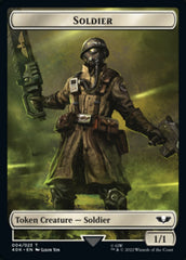 Soldier (004) // Vanguard Suppressor Double-Sided Token (Surge Foil) [Warhammer 40,000 Tokens] MTG Single Magic: The Gathering    | Red Claw Gaming