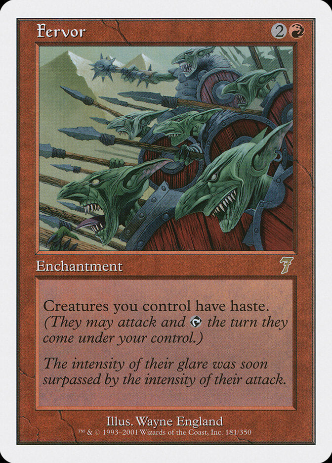 Fervor [Seventh Edition] MTG Single Magic: The Gathering    | Red Claw Gaming