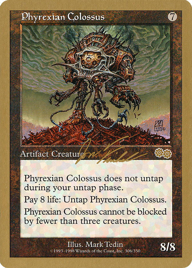 Phyrexian Colossus (Jon Finkel) [World Championship Decks 2000] MTG Single Magic: The Gathering    | Red Claw Gaming