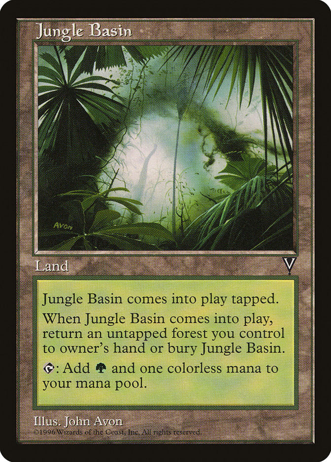 Jungle Basin [Visions] MTG Single Magic: The Gathering    | Red Claw Gaming