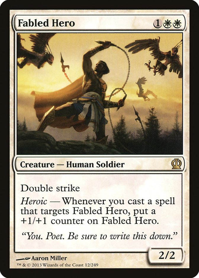 Fabled Hero [Theros] MTG Single Magic: The Gathering    | Red Claw Gaming