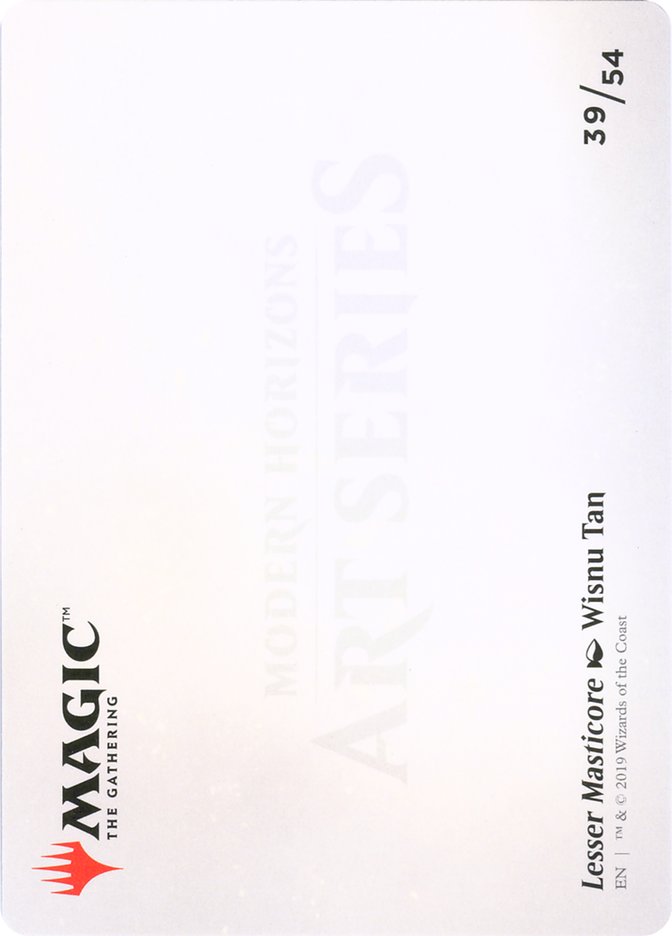 Lesser Masticore // Lesser Masticore [Modern Horizons Art Series] MTG Single Magic: The Gathering    | Red Claw Gaming