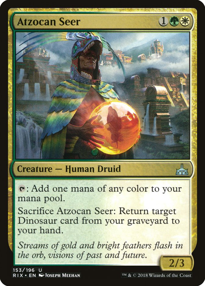 Atzocan Seer [Rivals of Ixalan] MTG Single Magic: The Gathering    | Red Claw Gaming