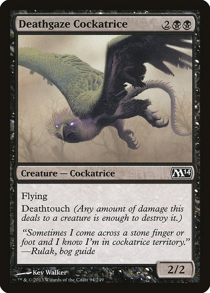 Deathgaze Cockatrice [Magic 2014] MTG Single Magic: The Gathering    | Red Claw Gaming