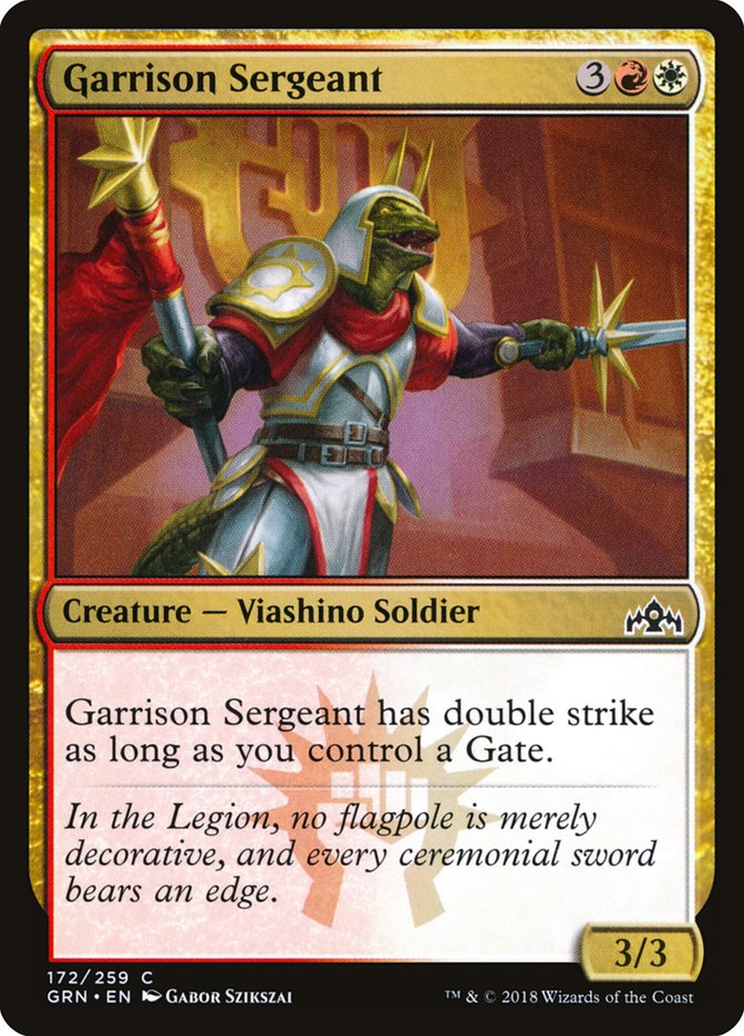 Garrison Sergeant [Guilds of Ravnica] MTG Single Magic: The Gathering    | Red Claw Gaming