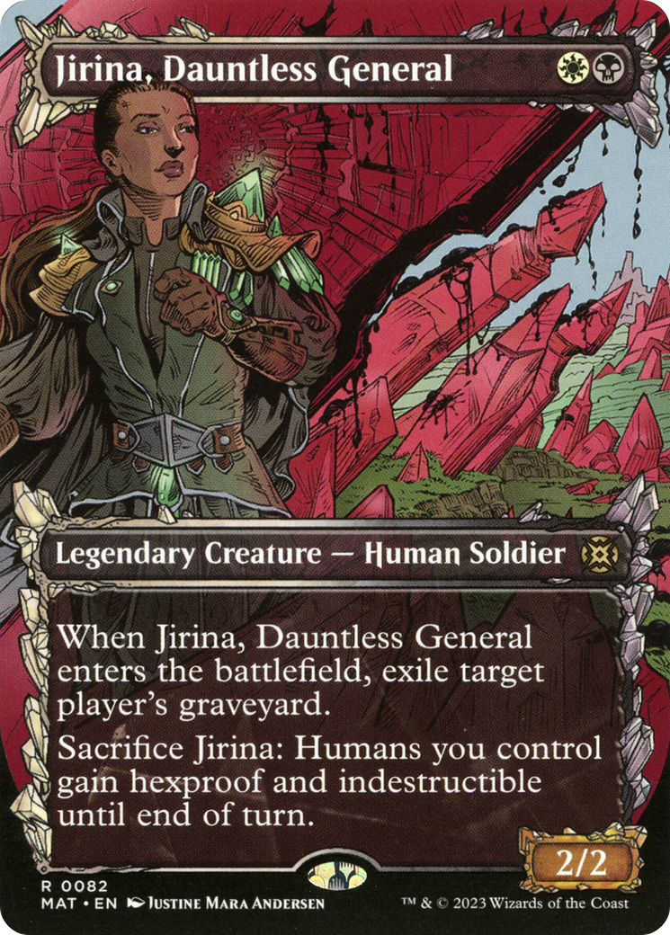 Jirina, Dauntless General (Showcase) [March of the Machine: The Aftermath] MTG Single Magic: The Gathering    | Red Claw Gaming