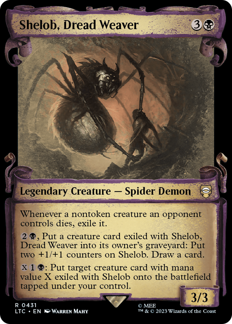 Shelob, Dread Weaver [The Lord of the Rings: Tales of Middle-Earth Commander Showcase Scrolls] MTG Single Magic: The Gathering    | Red Claw Gaming