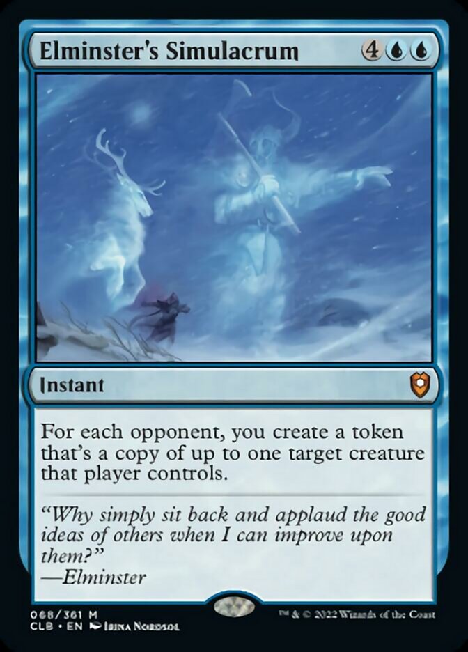 Elminster's Simulacrum [Commander Legends: Battle for Baldur's Gate] MTG Single Magic: The Gathering    | Red Claw Gaming