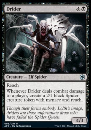 Drider [Dungeons & Dragons: Adventures in the Forgotten Realms] MTG Single Magic: The Gathering    | Red Claw Gaming