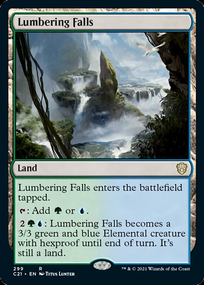 Lumbering Falls [Commander 2021] MTG Single Magic: The Gathering    | Red Claw Gaming