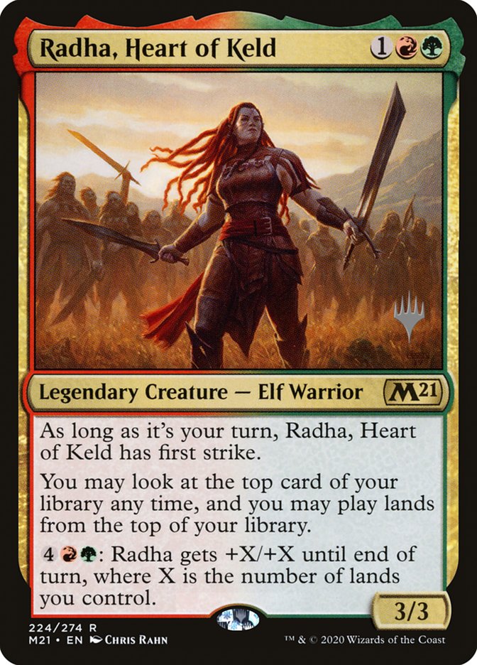 Radha, Heart of Keld (Promo Pack) [Core Set 2021 Promos] MTG Single Magic: The Gathering    | Red Claw Gaming