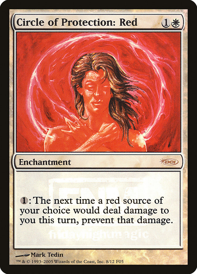 Circle of Protection: Red [Friday Night Magic 2005] MTG Single Magic: The Gathering    | Red Claw Gaming